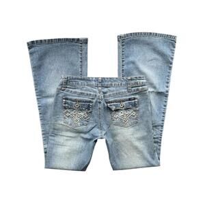 Y2K Low Rise Angels Flare Jeans size 7